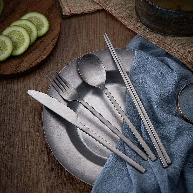 Vintage dinner cutlery set